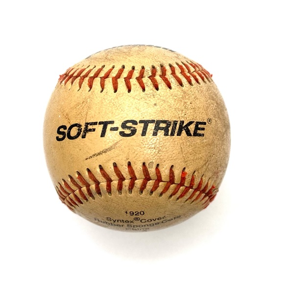 FRANKLIN SOFT STRIKE Other - FRANKLIN SOFT STRIKE  Vintage Baseball 1920 Syntex Cover Rubber Sponge Core